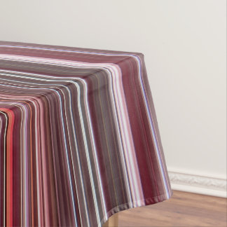 Wilde Himbeere Rot, Rosa und Burgund Streifen Tischdecke