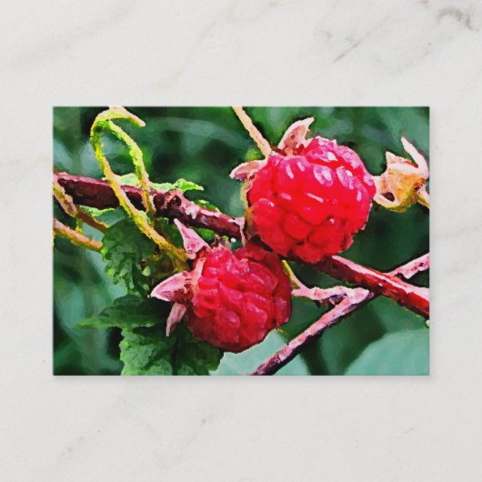 Wilde Himbeeren ATC Visitenkarte (Vorderseite)