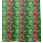 Wilde Himbeeren Duschvorhang (Vorderseite)