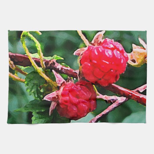 Wilde Himbeeren Handtuch (Horizontal)