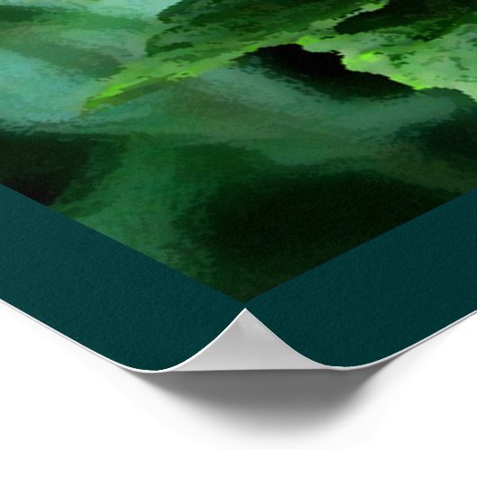 Wilde Himbeeren Poster (Ecke)