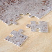 Wilde Hirsche im Schnee mit Baumpuzzle Puzzle (Seite)