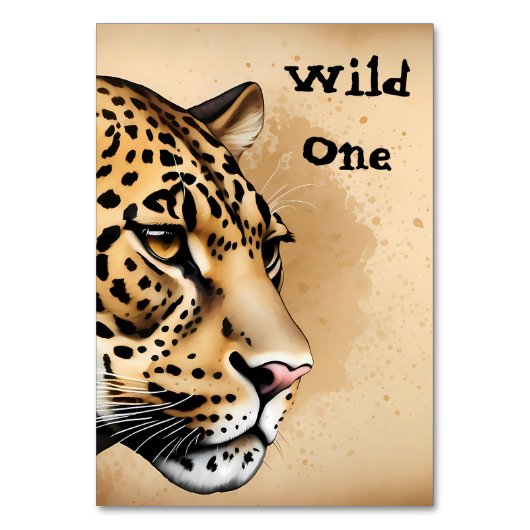 Wilde Hochzeitseinladung Inspiriert von Natur Tischnummer (Vorderseite)