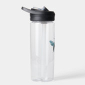 Wilde Holzbiene fliegt Trinkflasche (Rechts)