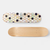 Wilde Honeycomb Abstrakt Hexagon Muster Skateboard (Horizontal)