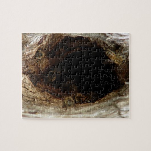 Wilde Honigbienen im Hollow Tree Puzzle (Horizontal)