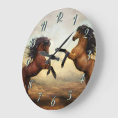 wilde Hufeisenuhr Große Wanduhr (Winkel)