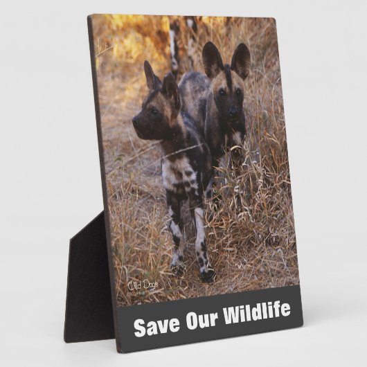 Wilde Hunde Rettete unsere Tierwelt Fotoplatte (Seite)