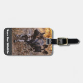 Wilde Hunde Rettete unsere Tierwelt Gepäckanhänger (Vorderseite horizontal)