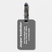 Wilde Hunde Rettete unsere Tierwelt Gepäckanhänger (Rückseite vertikal)