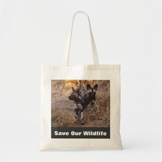 Wilde Hunde Rettete unsere Wildlife Tote Tasche (Vorne)