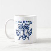 Wilde Ies passender Freund Twinning Lustiger Bff Kaffeetasse (Links)