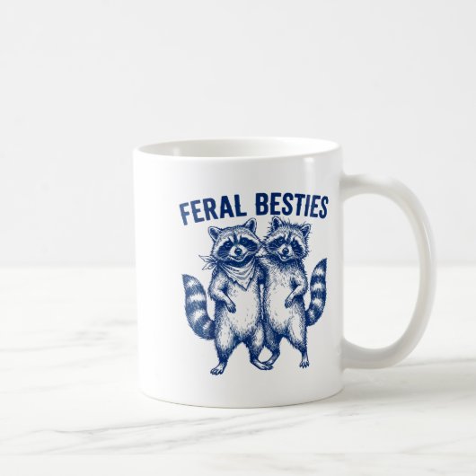 Wilde Ies passender Freund Twinning Lustiger Bff Kaffeetasse (Rechts)