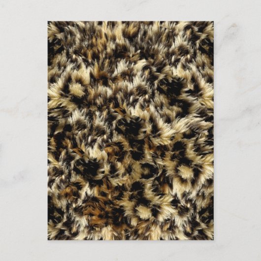 Wilde Imitate für Leopard Camouflage drucken Postkarte (Vorderseite)