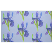 Wilde Iris Blume Lila Watercolor Blue Stoff (Fat Quarter (45,7 x 55,9 cm))