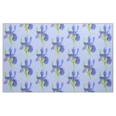 Wilde Iris Blume Lila Watercolor Blue Stoff (Yard (91,4 cm))