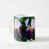 Wilde Iris-Foto-Tasse Kaffeetasse (Vorderseite Links)