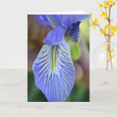 Wilde Iris-Gruß-Karte Karte (Gelbe Blume)