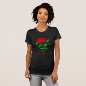 Wilde irische Rose T-Shirt (Vorne ganz)