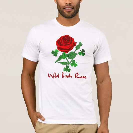 Wilde irische Rose T-Shirt (Vorderseite)