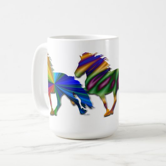 Wilde Isländer Kaffeetasse (Vorderseite Links)