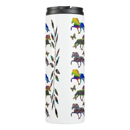 Wilde Isländer Thermosbecher (Rückseite)