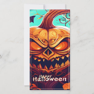 Wilde Jack-o-Lantern-Fledermaus-Halloween-Kunst