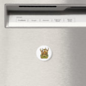 Wilde Jagd mit Papa lustige Jäger-Geschenkidee Magnet (In Situ (Geschirrspüler))