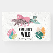 Wilde Jungle-Party-Kindergeburtstag Banner (Horizontal)