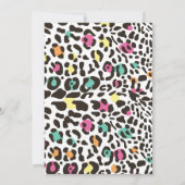 Wilde Jungle-Party-Kindergeburtstag Einladung (Rückseite)