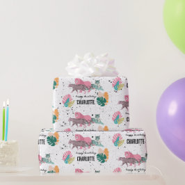 Wilde Jungle-Party-Kindergeburtstag Geschenkpapier
