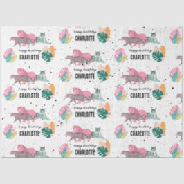 Wilde Jungle-Party-Kindergeburtstag Seidenpapier