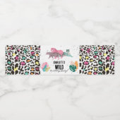 Wilde Jungle-Party-Kindergeburtstag Wasserflaschenetikett (Einzelnes Label)