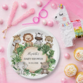 Wilde Jungle Safari Tiere 1. Geburtstag Party Pappteller (Party)