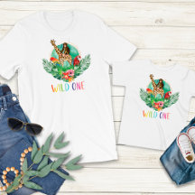 Wilde Jungle Safari Tiere Moderne Wasserfarbe