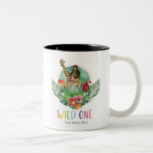 Wilde Jungle Safari Tiere Moderne Wasserfarbe