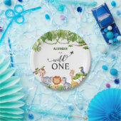 Wilde Jungle Tiere Wasserfarbe Pappteller (Party)