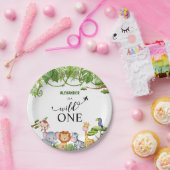 Wilde Jungle Tiere Wasserfarbe Pappteller (Party)