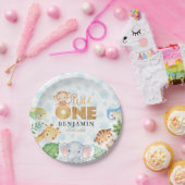 Wilde Jungtiere 1. Geburtstag Party Papier P Pappteller (Party)