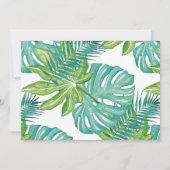 Wilde Jungtiere ein Geburtstag Einladung Jungle An (Rückseite)