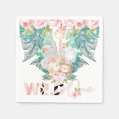 Wilde Jungtiere Serviette (Vorderseite)