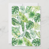 Wilde Jungtiere zum Geburtstag Einladung Jungle Sa (Rückseite)