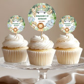 Wilde Jungtiere zum Geburtstag Runder Aufkleber