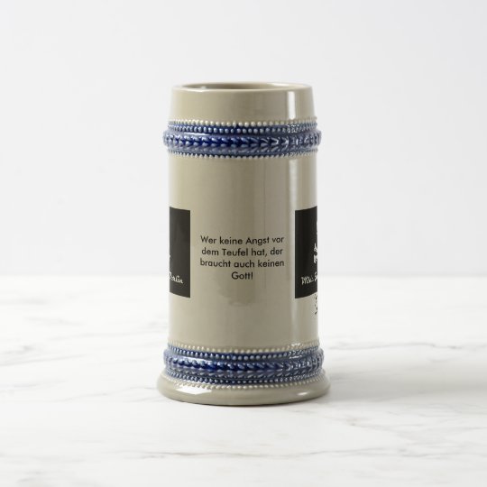 Wilde Jungz Berlin Bierkrug mit Spruch Bierglas