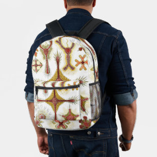 Wilde Kamille von Ernst Haeckel, Vintage Natur Bedruckter Rucksack