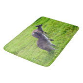 Wilde Kangaroos, große Speicherschaummatte Badematte (Schrägansicht)