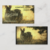 Wilde Kaninchen-Visitenkarte Visitenkarte (Vorne/Hinten)