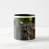 Wilde Katze Isis-Tasse Zweifarbige Tasse (Mittel)