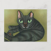 Wilde Katze NURTURE Postkarte (Vorderseite)