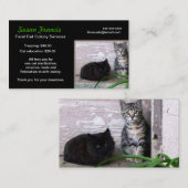 Wilde Katze verursacht Visitenkarte (Vorne/Hinten)